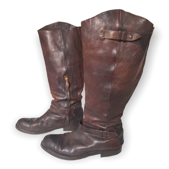 Rag & Bone Abbey  distressed brown riding boots Size 40EU - Picture 1 of 15